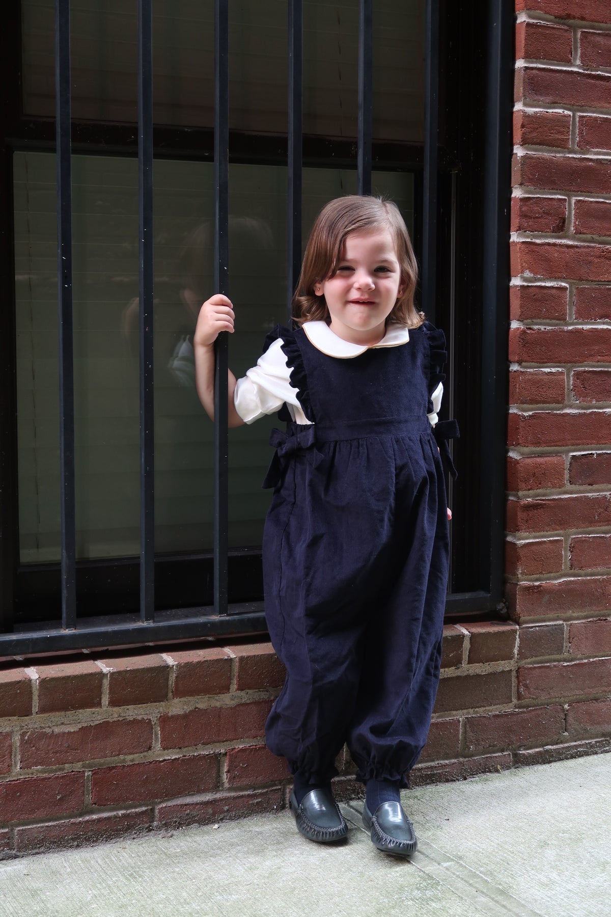 Ribblio Corduroy Bow Overall image 1