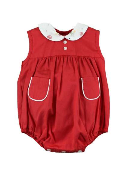 Red Ruffle Romper image 0