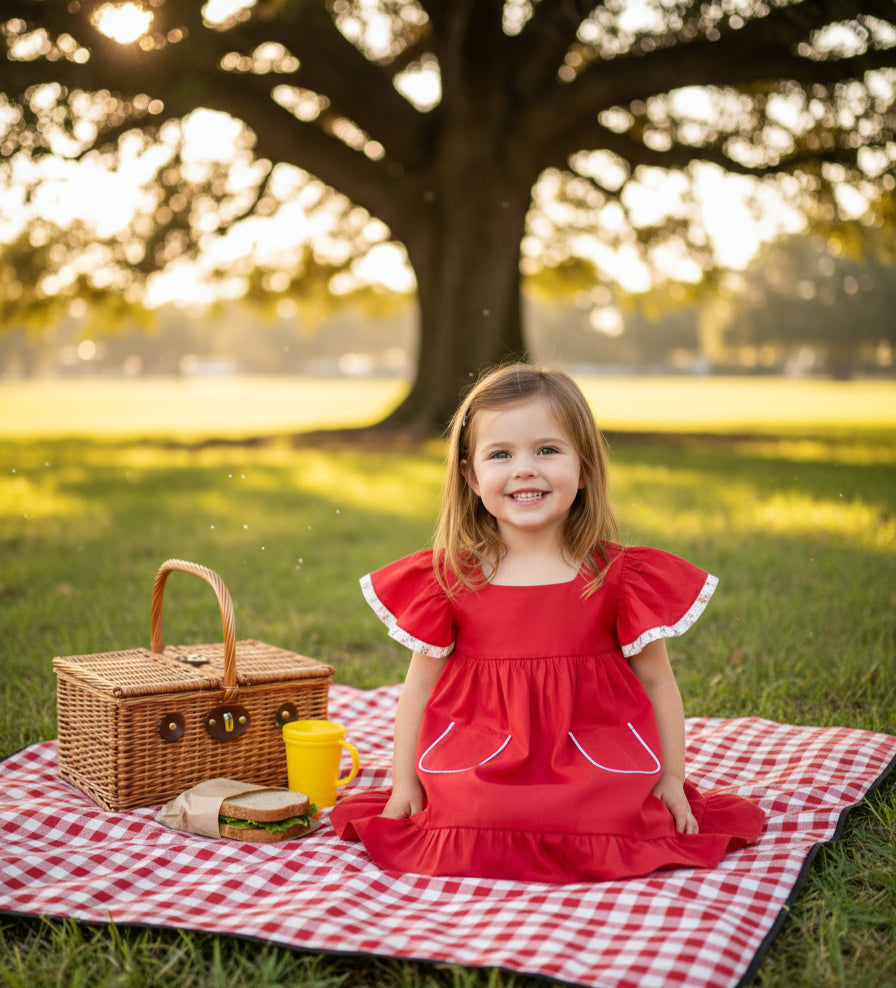 Red Ruffle Dress image 0