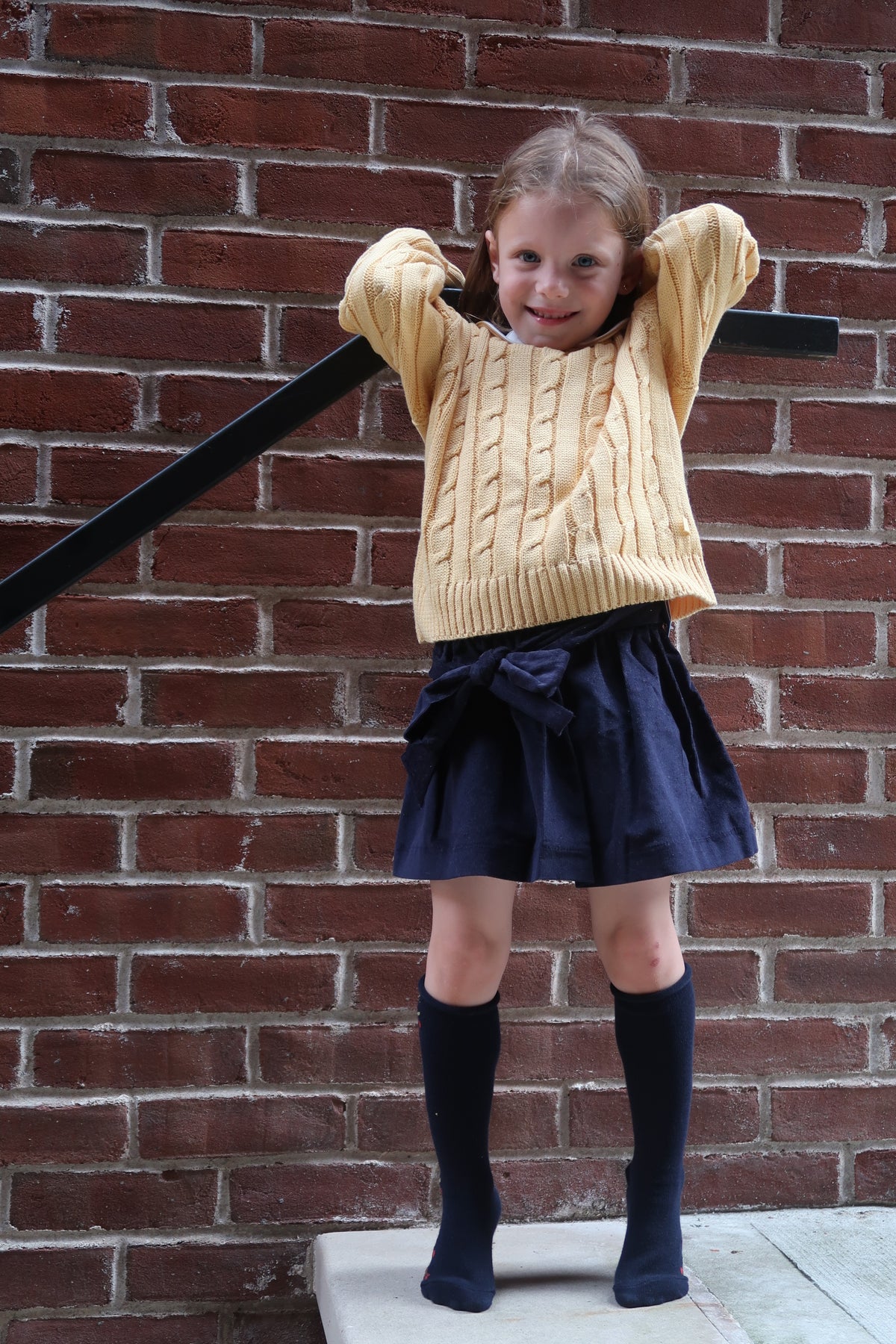 Ribblio Corduroy Skirt with Bow image 1