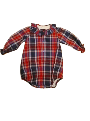 Tartan Baby Girl Romper image 1