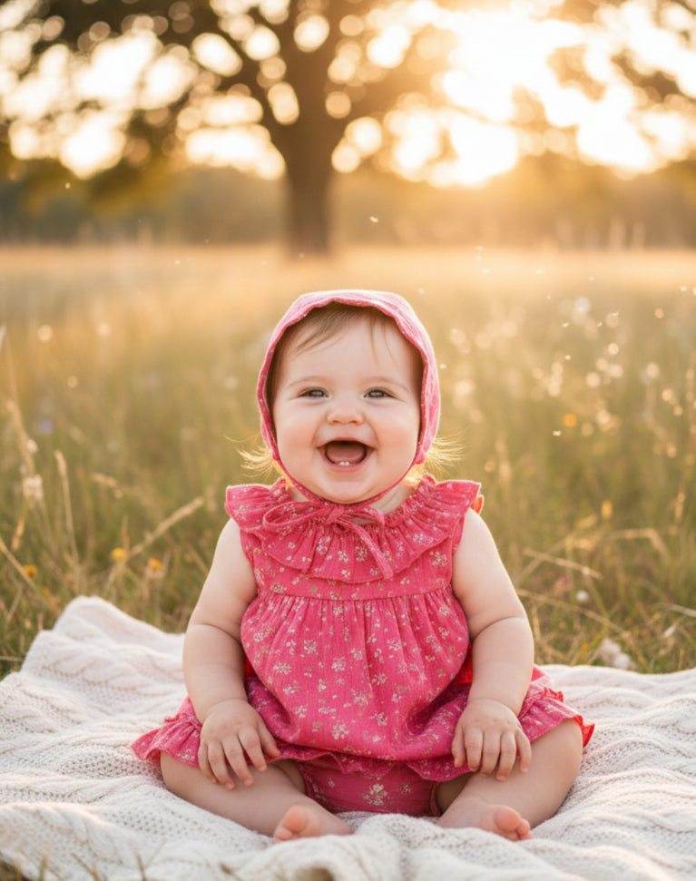 Hot Floral Baby Set image 1